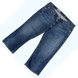 AG Adriano Goldschmied The Maiden Cigarette Crop Jeans Dark Wash‎ Womens Size 30